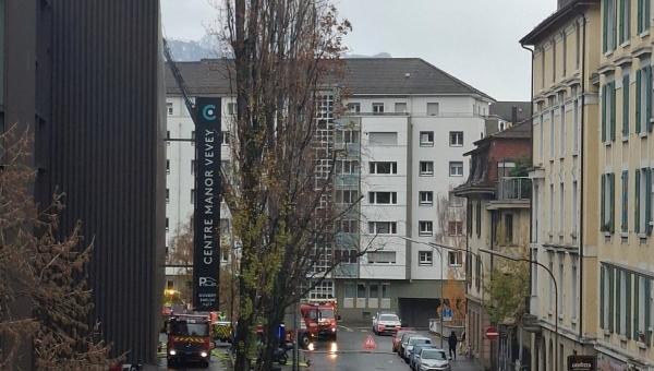 Vevey: un dégagement de fumée au Centre Manor dû à un problème technique sur la chaudière